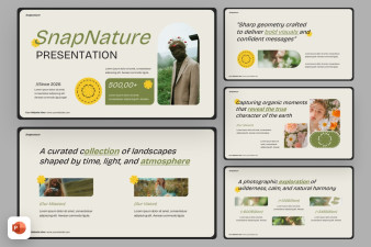 Portfolio Photograph Nature PowerPoint Template